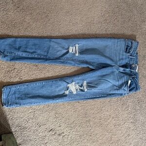 Levi's Distressed Blue Boot Cut Jeans for Women